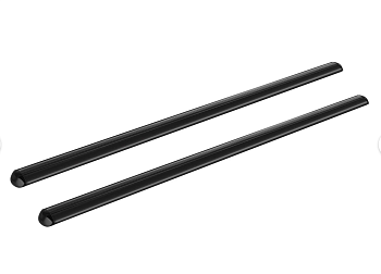 Алюминиевая дуга чёрная аэродинамический профиль (усиленная) L = 1100  комплект 2 шт.