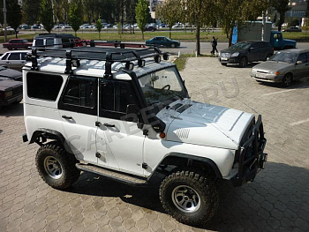Багажник  экспедиционный для УАЗ 3151(Хантер) с сеткой