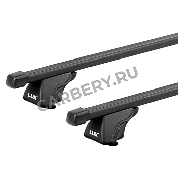 LUX Багажная система LUX КЛАССИК с дугами 1,2м прямоугольными в пластике для а/м с рейлингами LUX Багажная система LUX КЛАССИК с дугами 1,2м прямоугольными в пластике для а/м с рейлингами