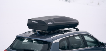 Rollster Mercury  автомобильный бокс XL 215см, чёрный матовый