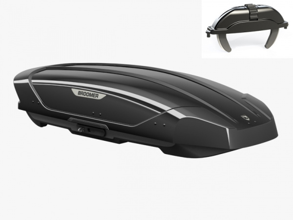 Бокс автомобильный BROOMER Venture L глянцевый Краб (быстросъем) Бокс автомобильный BROOMER Venture L глянцевый Краб (быстросъем)